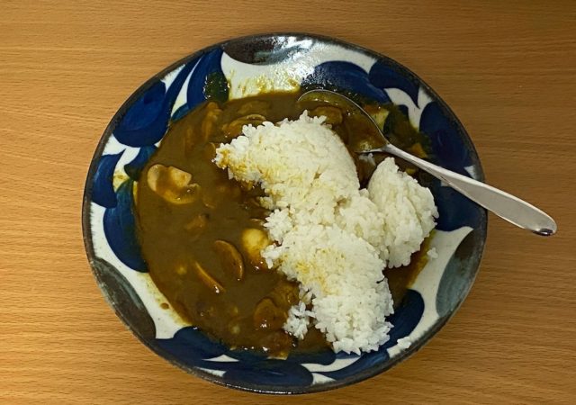 完成したあさりカレー