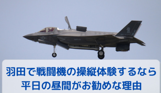 羽田イノベーションシティでF35に体験搭乗。平日の昼間をお勧めする理由